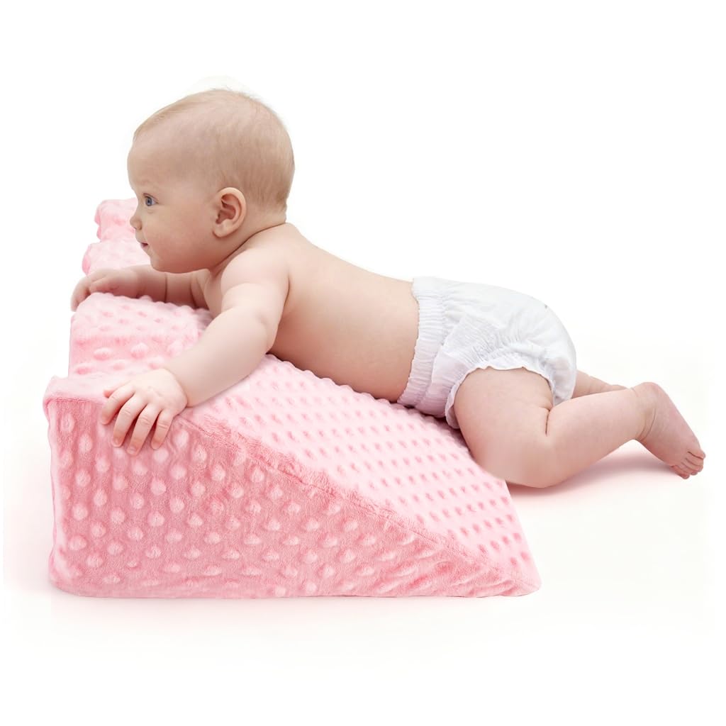 Nursing Reflux Prop for Infant,Baby Colic & Gas Relief,Memory Foam Nursery Support for Newborns Washable Removable Cover,Baby Tummy Time Prop for Neck and Shoulder Strength Growth - Image 8