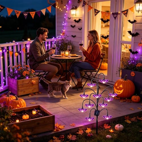 Luces solares de Halloween para jardín que iluminan el camino de tu casa 2