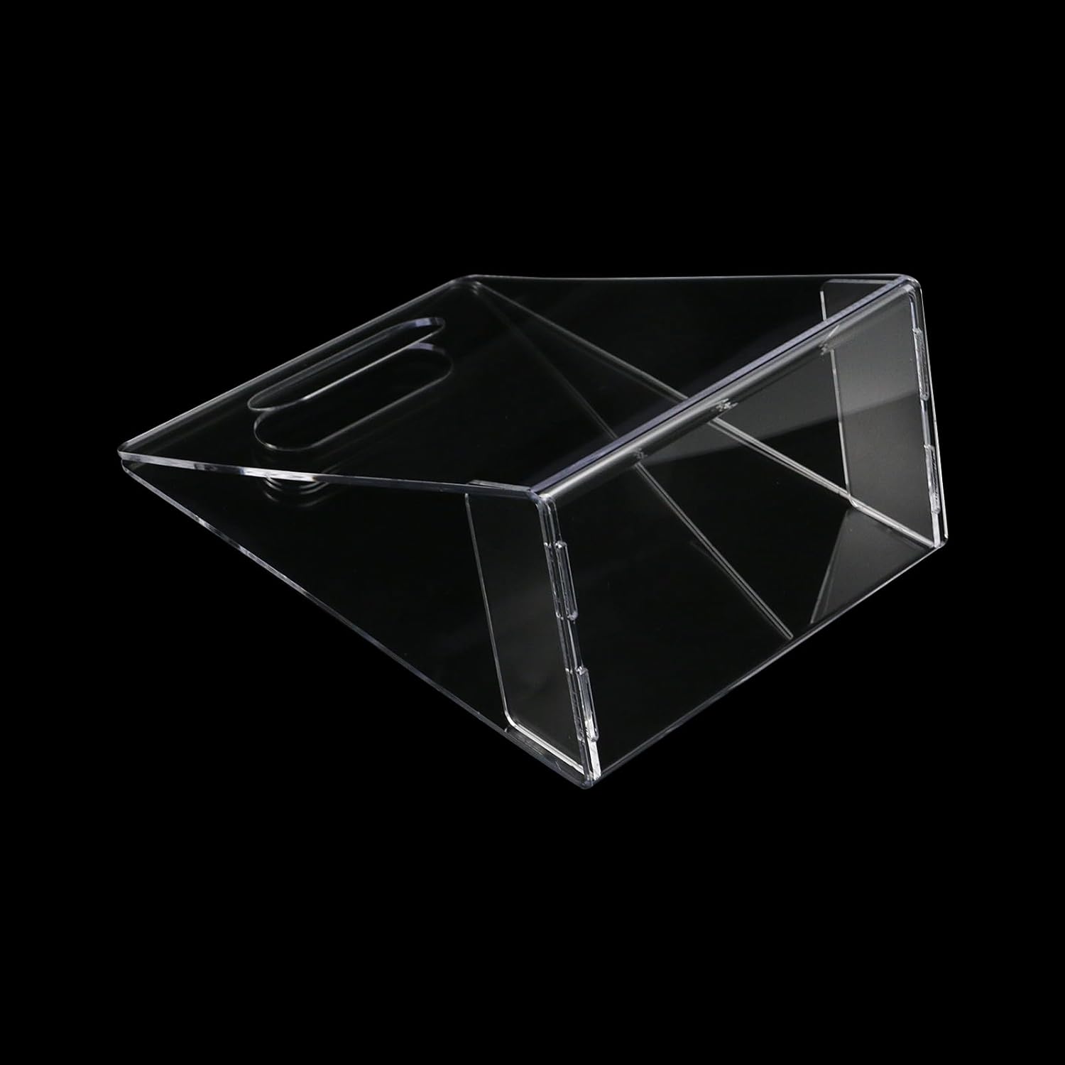 1 Pcs Acrylic Wedding Flower Basket Hand-Held Flower Bag Acrylic Bag Vase for Flowers, Decorative Acrylic Flower Bag for Party