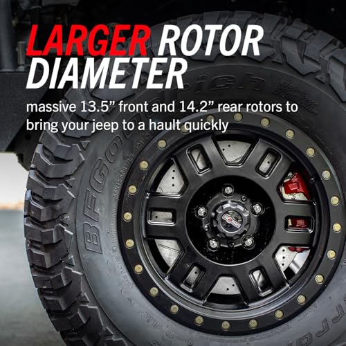 Image of Power Stop BBK-JK-001 Front and Rear Big Brake Conversion Kit - For 2007 2008 2009 2010 2011 2012 2013 2014 2015 2016 2017 2018 Jeep Wrangler JK /JKU