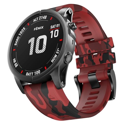 NotoCity Compatible with Fenix 6X Pro/7X Pro/7X/6X/5X/5X Plus/3/3 HR Strap, 26mm Quickfit Strap for Descent MK1/Mk2/Mk2i