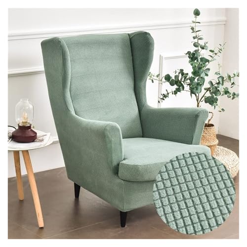Abzdung Funda Elástica For Sillón Orejero De 2 Piezas, Color Liso, Jacquard Grueso, Strandmon, Funda For Sofá De 1 Plaza Con Funda De Cojín, Lavable, For Sala De Estar Y Dormitorio. Verde Matcha Abzdung Funda Elástica For Sillón Orejero De 2 Piezas, Color Liso, Jacquard Grueso, Strandmon, Funda For Sofá De 1 Plaza Con Funda De Cojín, Lavable, For Sala De Estar Y Dormitorio. Verde Matcha