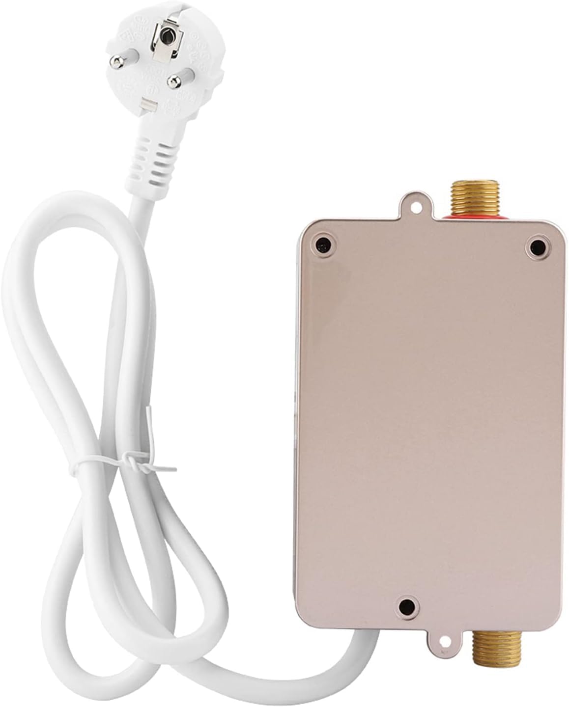 Scaldabagno Elettrico Istantaneo 3800w, Riscaldamento Rapido, Senza | Termostato Lcd Per Il Risparmio Energetico, Adatto Sia Per Il Bagno Che Per La Cucina, Garanzia Di Un Anno (White)