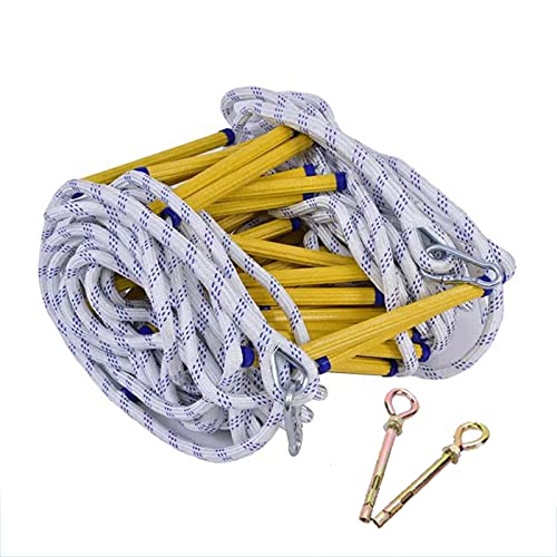 ZXCVBAS Rope Ladder,Safety Rope Ladder,Escape Ladders,Fire Retardant Emergency Escape Ladder, Children And Adult Emergency Escape Ladder Escape From Windows And Balcony,12m/39.37ft
