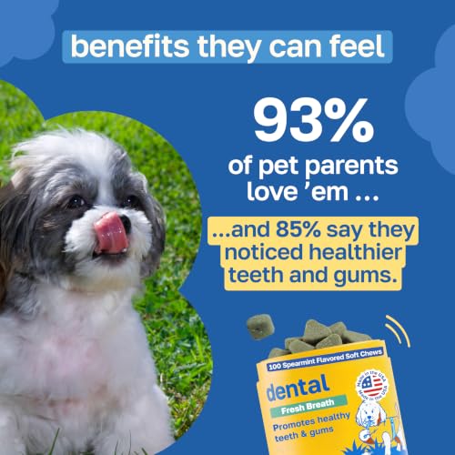 Image of Happy Paws Dental Supplement, Dog Breath Freshener, 200 Soft Chews