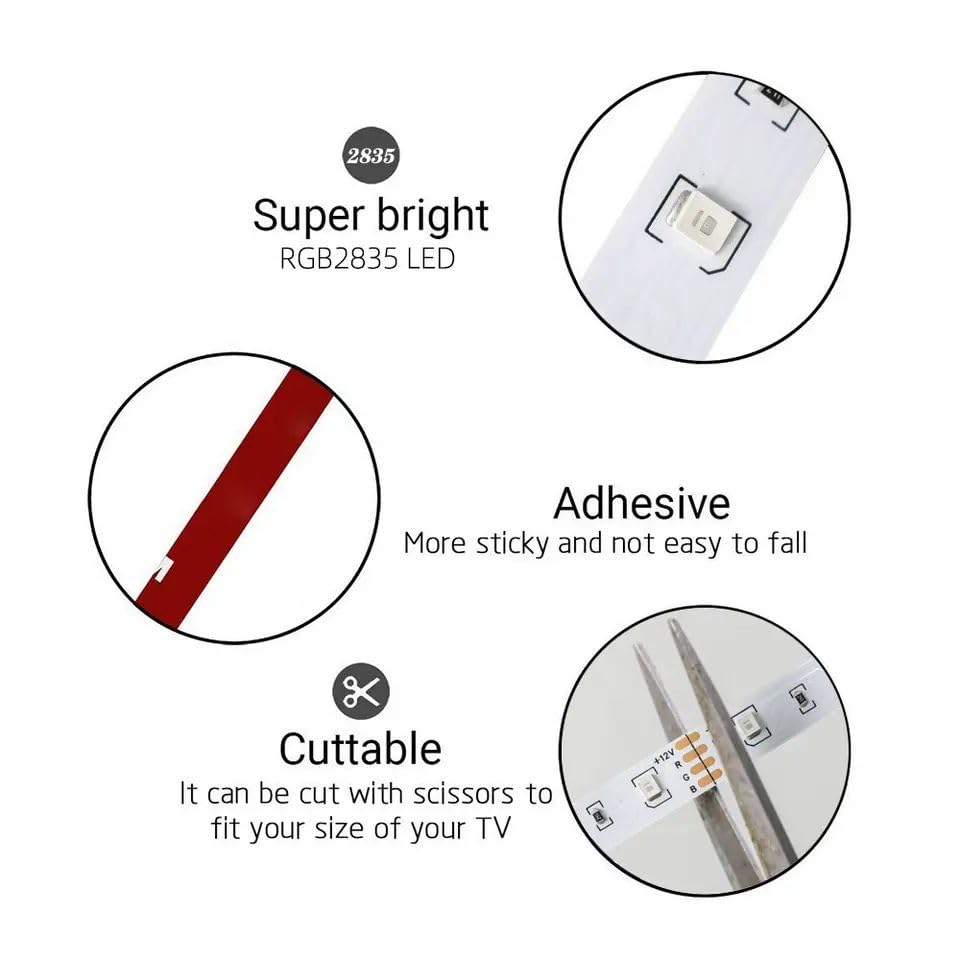 Image of One94Store Smart LED Strip Lights - 5 Meter Color Changing RGB 5050 LED Rope Lights for Bedroom, Home, and Christmas - Compatible with Alexa and Smart Wi-Fi