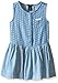 Calvin Klein Little Girls' Denim Sleeveless Dress, Washed Blue, 6