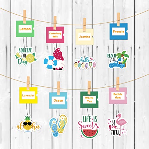 8Pcs Car Air Fresheners Summer Cute Car Accessories Scented Hanging Car Diffusers For Women Girls Lemon Beach Rearview Mirror Pendant Decorative Ornaments Closet Bathroom Decor #TOP2