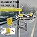 ZeromDropy 304 Stainless Steel Shower Eye Wash Station Combination Eye Wash Station with Shower 90.55 Inch Portable Eyewash Stand for Industrial Lab Use