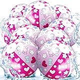 Vertintong 12 Pack Hello Cat Beach Ball 8.5 in Inflatable Beach Balls Bulk for Kids & Adults Cartoon Swimming Pool Toys Pool Party Favors for Birthday Summer Outdoor