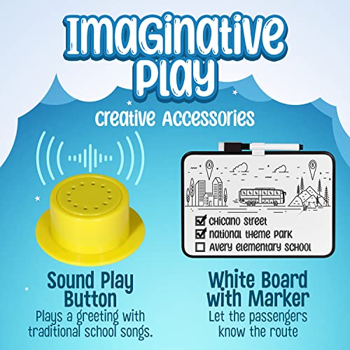 School Bus Pop-Up Kids Tent with Sound Play Button, Ball Pit for Toddler & Up - Easy Setup Tent for Indoor & Outdoor, Daycare Playground Activities & Pretend Play, Great for Kids - Image 5