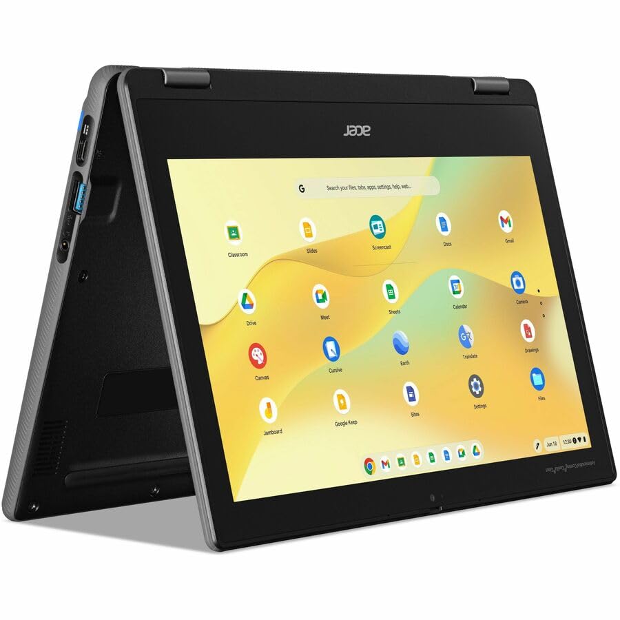 Image of Acer Chromebook Spin 311 R725T R725T-840G 11.6 inch Touchscreen Convertible 2 in 1 Chromebook - HD - 60 Hz - MediaTek MT8-4 GB - 64 GB Flash Memory - English (US) Keyboard - Black