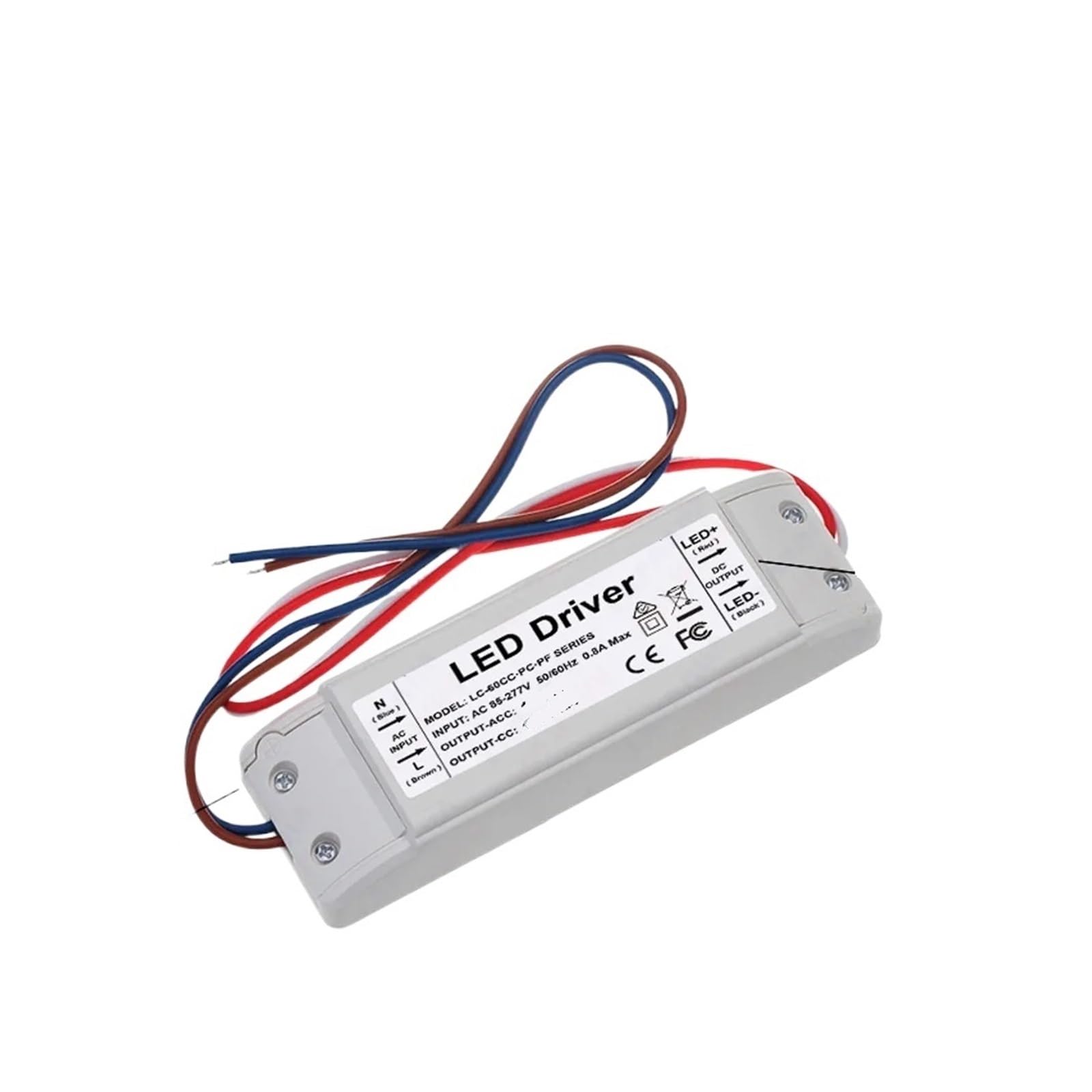 Transformateur éclairage LED 60W 1200mA pour dalles et spots de plafond