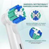 REDTRON Wymienne główki szczoteczki do Oral B, 16 główek szczoteczki elektrycznej do Oral B, główki szczoteczki Classic Precision Clean pasują do Professional Care, Vitality Pro Smart Genius Series