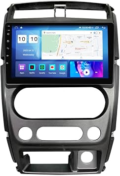 Android car Radio for Suzuki Jimny 2007-2012,9 inch Car Stereo Touch Screen Upgrade with Wireless CarPlay/Android Auto GPS Navigation WiFi AM FM Radio Head Unit,2G+32G