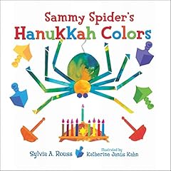 Sammy Spider's Hanukkah Colors Audiolibro Por Sylvia A. Rouss arte de portada