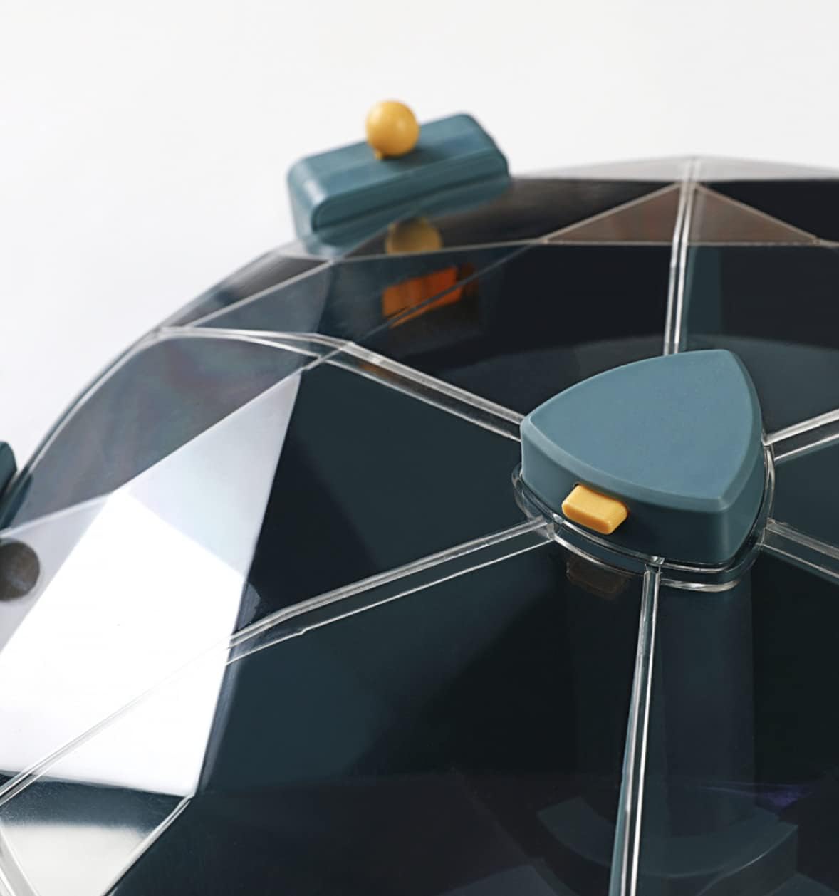 Wall Mount Rice Dispenser Rotate Cereal Detergent Hexagon Storage 360° Rotating Food Dispenser Large Capacity Moisture Resistant No Drill Wall-Mounted Sealed Storage for Beans, Candy Beads