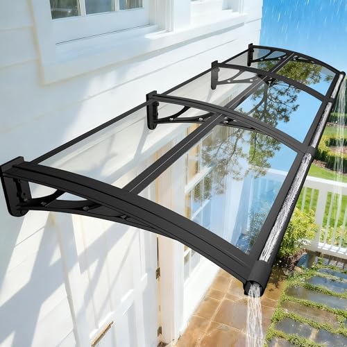 NacstarHome Awning for Door Entrance with Drainage Sink, 39