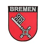 ca. 5,0 * 6,0  cm Yantec Wappen Patch Bremen KLEIN Aufnäher