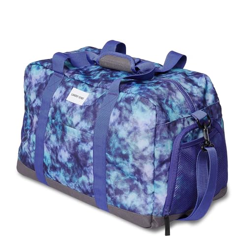 Lands' End Kids' Duffle Bag Plum Mystery Galaxy One Size