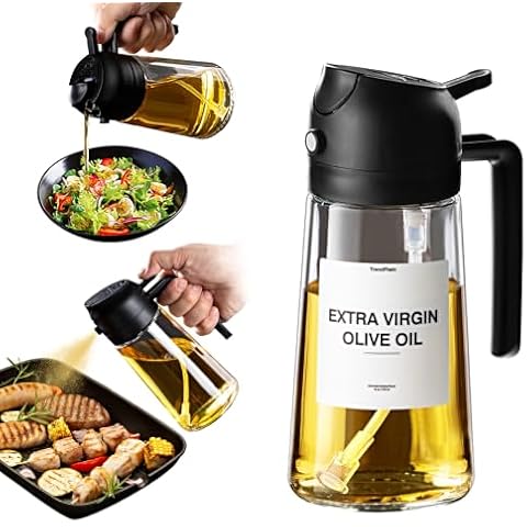 TrendPlain 2 in 1 Oil Sprayer Black with 8 Stickers Cover