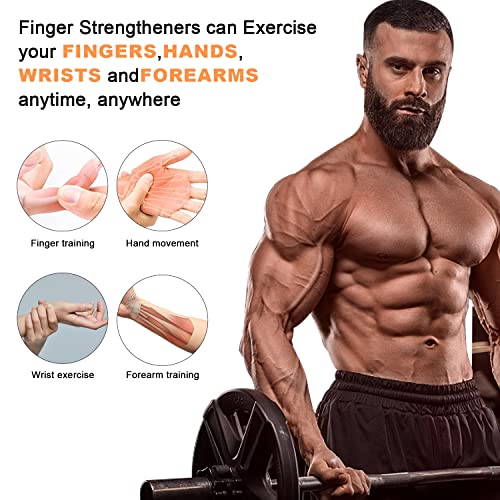 Gripster Forearm Trainer,2Pcs Upgraded Hand Grip Strengthener,Forearm Trainer With 6 Resistance Levels,Finger Exerciser & Hand Strengthener,Forearm Strengthener,Grip Strength Trainer #TOP2