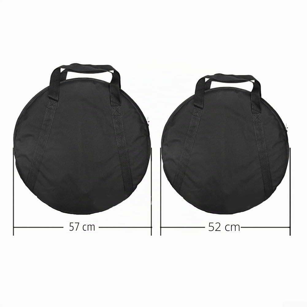 Sac de rangement pour cymbale, sac de rangement rond portable rembourré avec tissu Oxford 600D (petite taille)