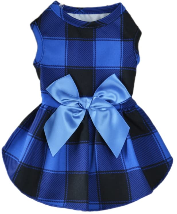 KUTKUT Dog Dress Holiday Theme Dog Skirt Tulle for SmallDog Buffalo Plaid Dress with Bowknot Check Pattern Pet Dresses Puppy Costume Apparel Clothes for Small Dogs (Size:XL, Chest: 42cm) (B0B9HL4Z66) Amazon Price History, Amazon Price Tracker