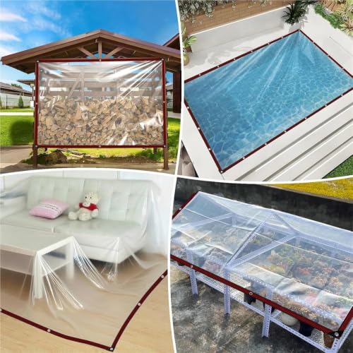 Bâche imperméable transparente 200x400 couverture de pluie - 5