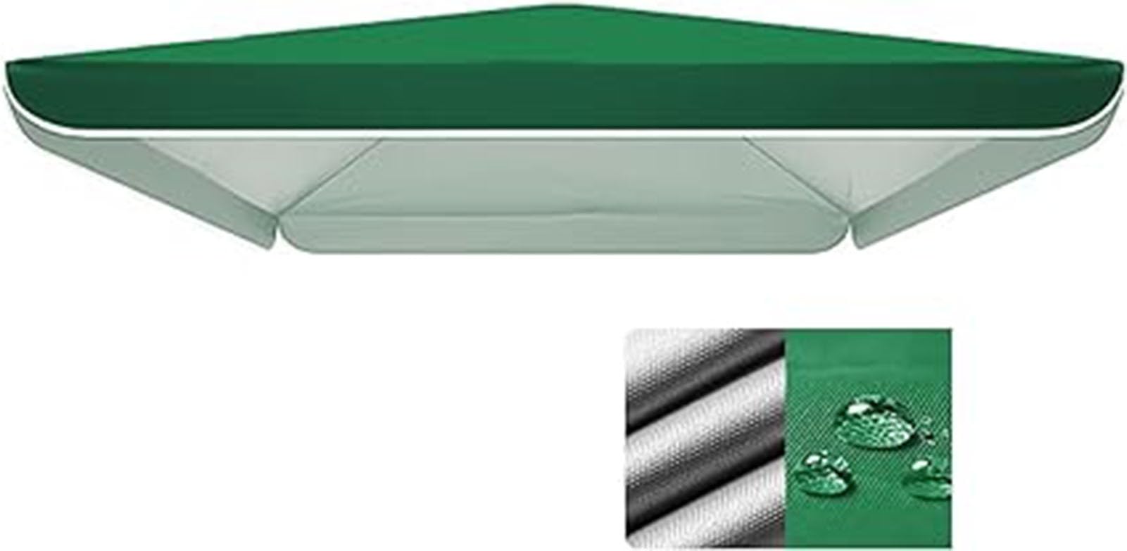 HENXUE Rectangle And Square Outdoor Parasol Canopy, Thick Double Layer Oxford Fabric, Replacement Parasol Canopy for Pool, Patio, Beach, Garden, Etc.,002,2.5X2.5M