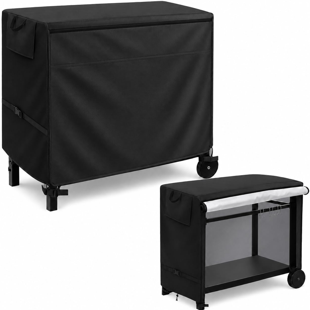 Outdoor Prep Table Cover 36 Inch Heavy Duty Waterproof Grill Cart Cover,