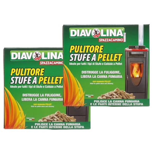 Pulitore Stufe a Pellet, Distrugge la Fuliggine, Libera la Canna