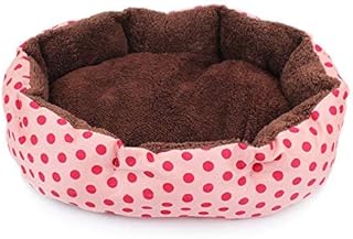 red dot dog bed