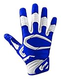 Cutters Gloves S451 REV Pro 2.0 Fußball-Empfänger-Handschuhe mit klebrigem C-TACK Griff, Königsblau (Königsblau)