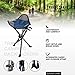 Travel Chair Slacker Tripod Chair for Camping, Lightweight Chair, Adjustable Carry Strap for Easy Transport | Oversized Duck Feet for Improved Stability | Perfect for Outdoor Adventures (Black)