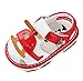 Jimmackey Bambino Neonato Scarpe Primi Passi Bimba Cuoio Suola Morbida Sandali a Punta Chiusa Bambino Confortevole Sandali Unisex per Bambini Elicottero Scarpine