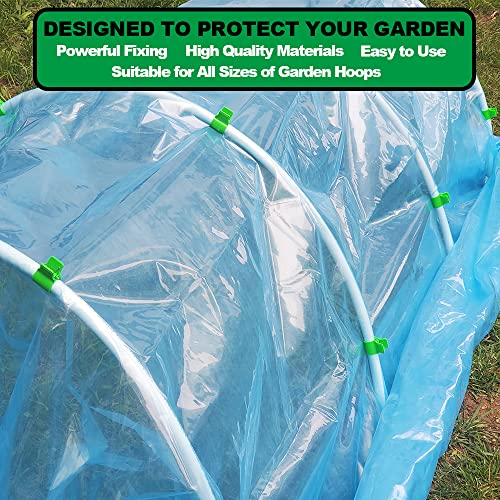 Greenhouse Clamps For 1/2 Inch Pvc Pipe, Greenhouse Hoops,Garden Support Frame, Grow Tunnel,Plant Support Garden Stakes.for Fixing Plant Cover, Greenhouse Plastic Sheeting, Film Row Cover, Garden Net. #TOP5