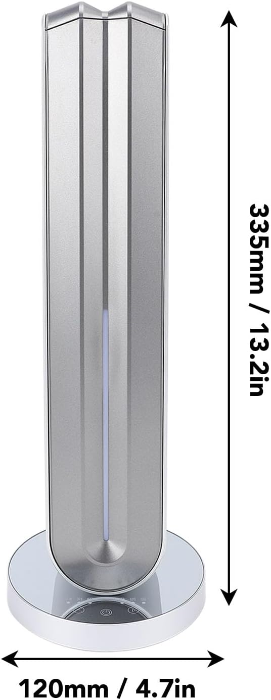 Essential Oil Diffuser, Waterless Aromatherapy Diffuser with Touch Control Panel & Color Night Lights, Fragrance Machine for Home, Office, Suiable for 100-200 Square Meter Space