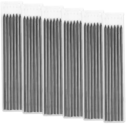 Image of 36-Piece Black Tracer Pencil Refills for Construction and DIY Projects, Compatible with Mechanical Marking Tools