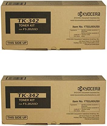 KYOCERA TK-342 (TK342) Black Toner Cartridge 2-Pack for FS-2020DN