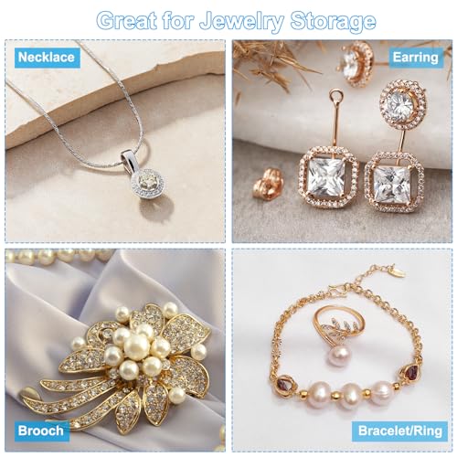 Bolsas de microfibra para joyería ideales para organizar collares en viajes 8