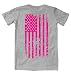 WOMENS Big Pink American Flag - Breast Cancer Awareness T-shirt