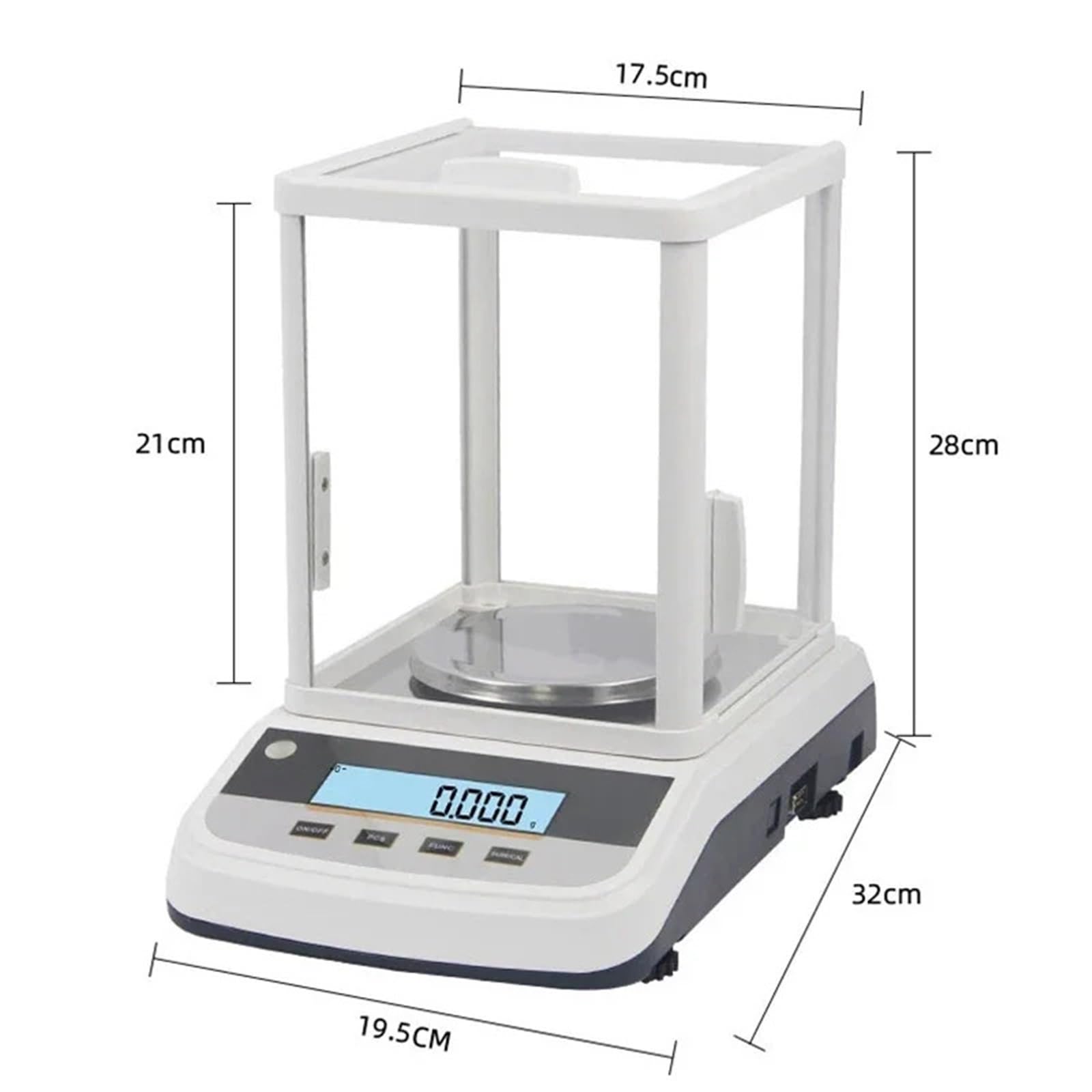 Bilancia analitica di precisione da laboratorio, bilancia con doppio display, digitale for gioielli, 200 g/300 g/500 g, 0,001 Di livello commerciale