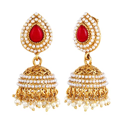 Stylish Plated Jhumka Earrings for Women