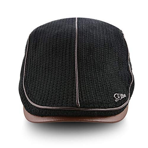 Image of M MOACC Men Beret Hat Cotton Adjustable Newsboy Hats Cabbie Gatsby Cap Driving Flat Caps