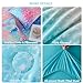 PERFEMET Pink Green Girls Twin Comforter Set, 6 Pieces Colorful Rainbow Kids Bedding Sets, Tie Dye Ombre Glitter Bed in A Bag Comforter Set with Sheets