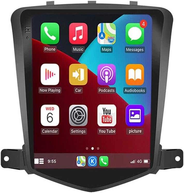 Hiolpen Double Din Car Stereo for 2009-2015 for Chevy Cruze 9.7 Inch HD Touch Screen Android 13 Car Audio Multimedia Receiver with CarPlay Android