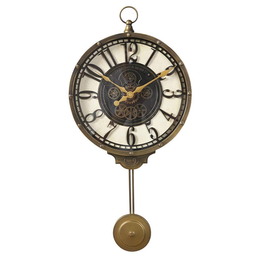 Horloge murale rétro créative pour habiller un grand mur vide