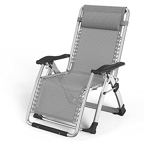 Chaise longue inclinable pour terrasse et pelouse, confort de camping