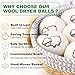 7-Pack Luxury Natural Wool Dryer Balls with Handwoven Basket - Saves Drying Time, Natural, Durable, and Stylish for Laundry Softening & Static Reduction